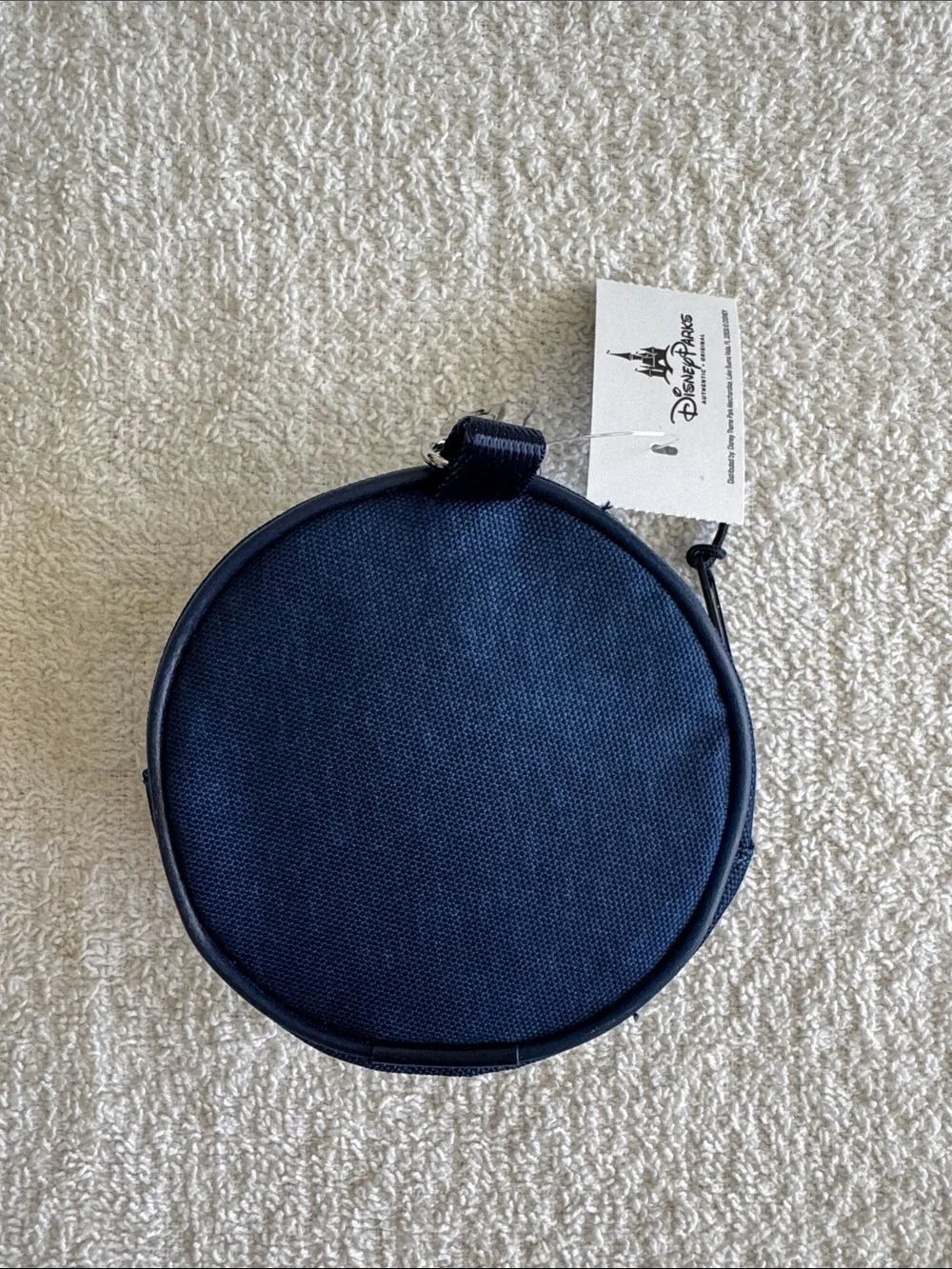 Disney Disneyland Resort Navy Round Mickey & Friends Character Coin Pouch Wallet